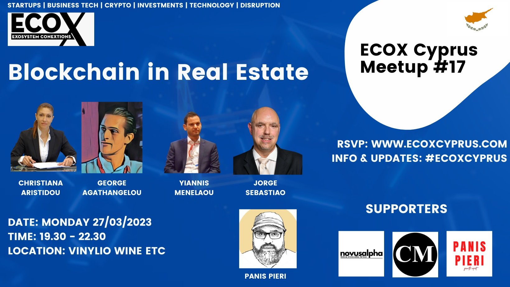 EcoX Cyprus #17: Το blockchain στην βιομηχανία των ακινήτων